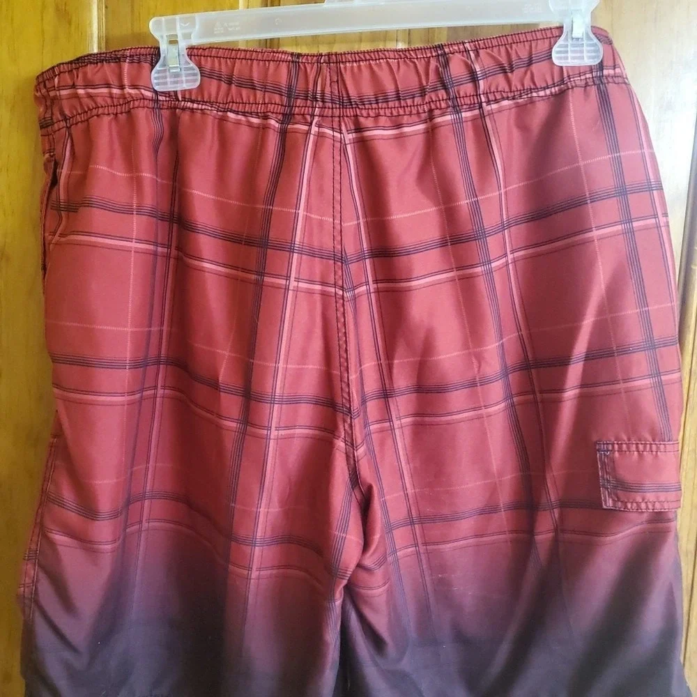OP Ocean Pacific‎ Red Swim Cargo Trunks Size L 40-42